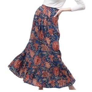 Brand NEW Beau & Ro Britt Navy Floral Skirt